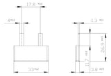 SIEMENS Phasenschiene 1ph 18mm 33mm 80A 5ST3630 16qmm Stift isol