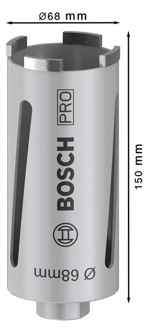 BOSCH-EW Diamant-Bohrkrone  68x150mm 2608587322 Steckachse 12,8mm(1/2)