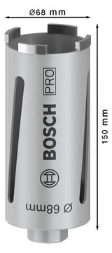 BOSCH-EW Diamant-Bohrkrone  68x150mm 2608587322 Steckachse 12,8mm(1/2)