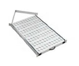 19" Fachboden ausziehbar, 1HE, 50kg Last, T=720mm, Lichtgrau