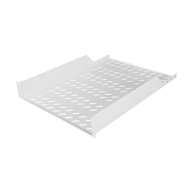 19" Fachboden Fix, 2HE, bis 30kg Last, T=550mm, Low Profile