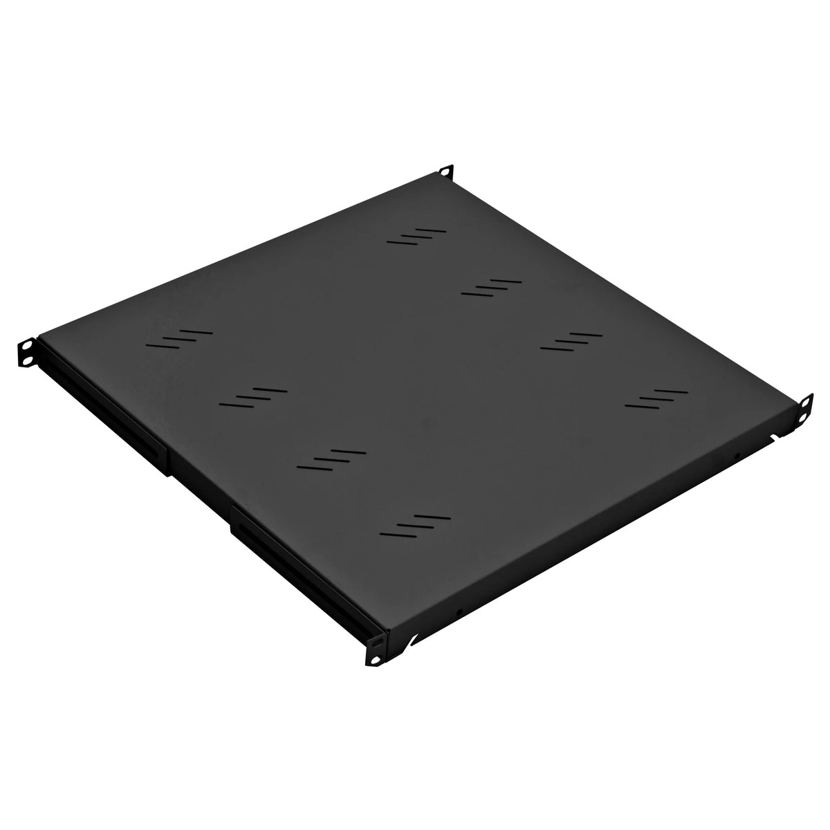 19" Fachboden Fix, bis 80kg Last, T=550mm, 1HE, RAL9005