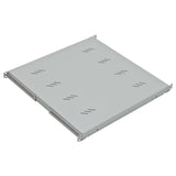 19" Fachboden Fix, bis 80kg Last, T=650mm, 1HE, RAL7035