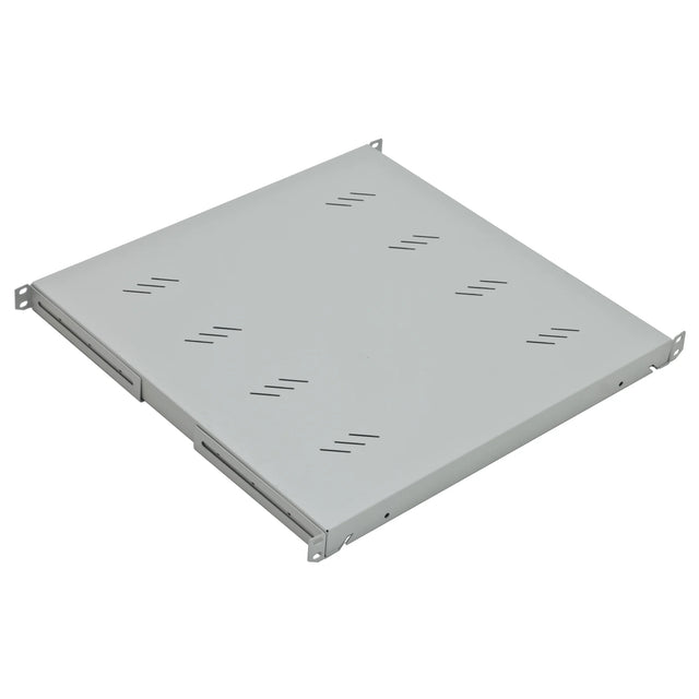 19" Fachboden Fix, bis 80kg Last, T=850mm, 1HE, RAL7035