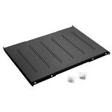 19" Fachboden Fix, Schwerlast 150kg Last,T=450mm,1HE,RAL9005
