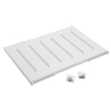 19" Fachboden Fix, Schwerlast 150kg Last,T=650mm,1HE,RAL7035