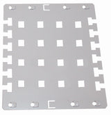 19" Kabelabfangplatte 170x150mm zur Montage an 19" Schienen