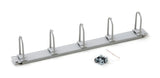 19" Kabelführungspanel, 5 große Ringe 40x83mm, 1HE, RAL7035