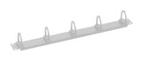 19" Kabelführungspanel, 5 kleine Ringe, 40x53mm, 1HE,RAL7035
