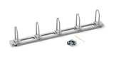 19" Kabelführungspanel mit Öffnungen,5 Ringe 40x83,1HE,R7035