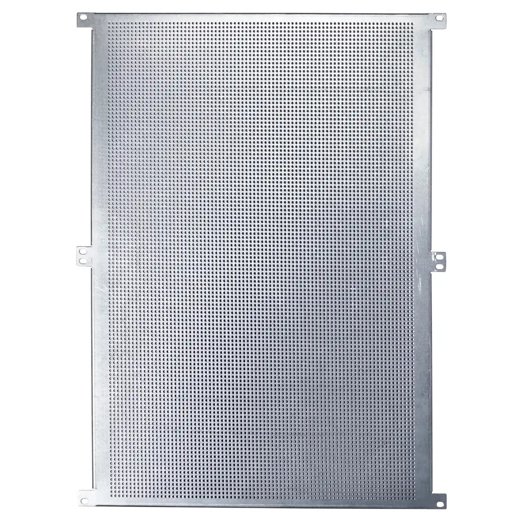 19" Montageplatte, 14HE, Stahlblech, gelocht