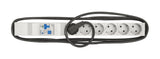 19" Netzleiste 6x Schuko mit LS-FI BO217616, Profil ALU 1HE