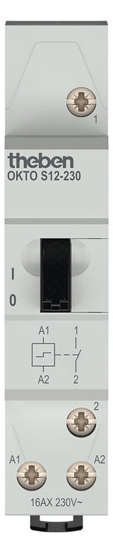 THEBEN Stromstoßschalter 230VAC 1TE 16A OKTO S12-230 230V REG mech.Schalt