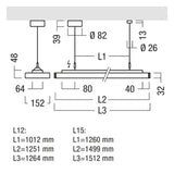 ZUMTOBEL LED-Deckenanbauleuchte 54,2W ws ECOOS2 SLIM 6600-940 MSP L15 MPO LD 4000