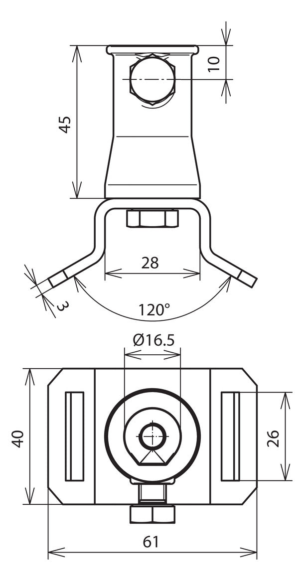 DEHN SE Befestigung Zn unbeh AS SPB25 BB16 V2A