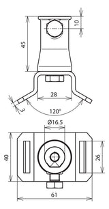 DEHN SE Befestigung Zn unbeh AS SPB25 BB16 V2A