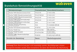 WALRAVEN Kennzeichnungsschild Pacifyre 105x148x1 f. Wand u. Decke beidseitig