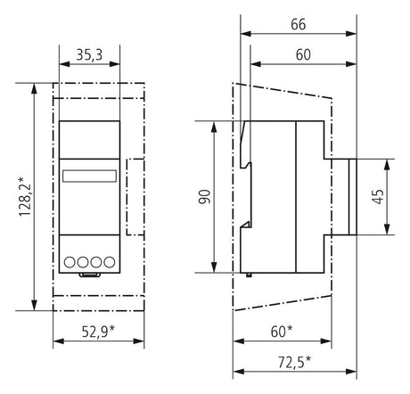 THEBEN Betriebsstundenzähler digi REG UC BZ 148 24V 99999h IP65 quarz 8s
