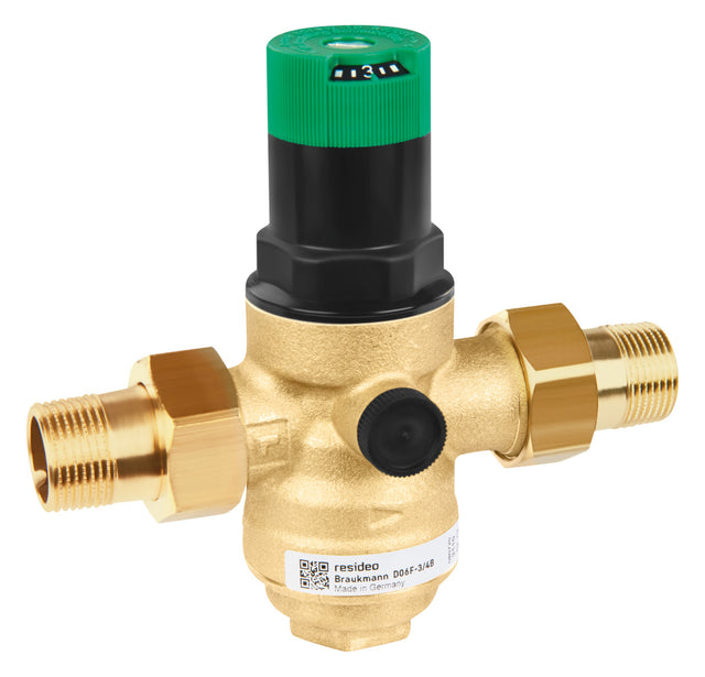 Honeywell Druckminderer Typ D 06 F-B, bis 70 Gr.C DN 50 (R 2), mit Siebtasse a.Messing | D06F-2B
