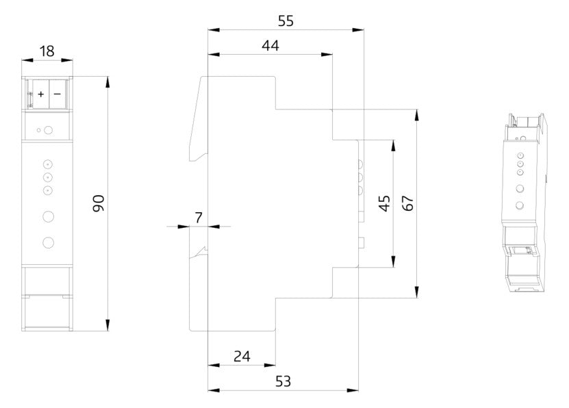 BEG Gateway KNX REG LED 1TE IP20 LK-IP/KNXs REG