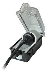 BACHMANN Steckdose 1f sw AP m.BS Klappd 924.349 abschl IP44