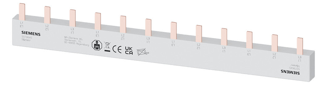 SIEMENS Sammelschiene 80A lamelliert 5ST3645 209,5x10,3x19mm