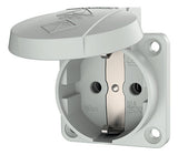 MENNEKES Anbausteckdose IP54 50x50mm ger 11010 gr Kst schraubl.Kl hfr