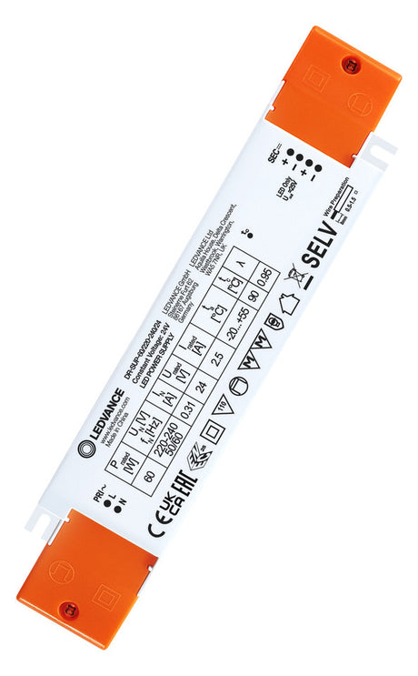 LEDVANCE LED-Trafo 60W 24V IP20 Kstgeh DR-SUP -60/220-240/24 stat 198x43x30mm