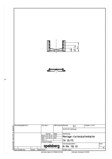 SPELSBERG Montagesatz Ersatzteil TK MLH-55/75