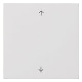 GIRA Bedienelement 1f ws m.Abd glz System 3000 5361112 f.Jalousieeins