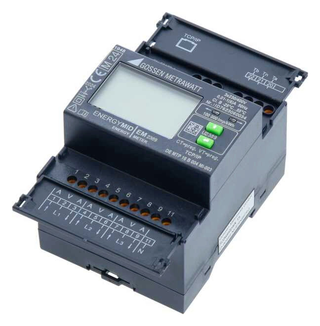 GOSSEN-METRA Messwandlerzähler B 5A digi EM2389, MID, 4-L,1(6)A TCP/IP Modbus 6A