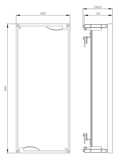 SIEMENS Montagerahmen Ersatzteil 8GK4402-4KK12