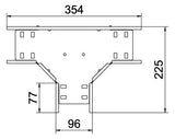 BETTERMANN T-Stück Kabelrinne ST vz RT 610 FS 60x100mm int.Verb horizontal
