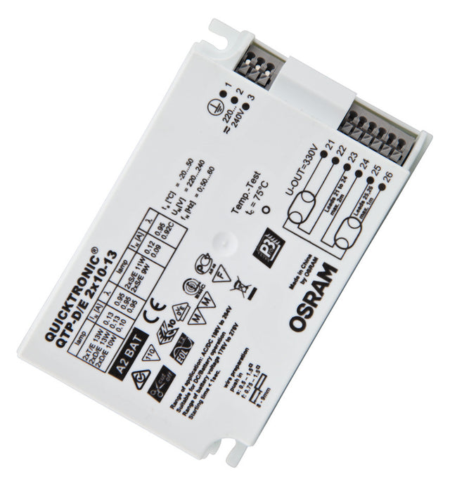 LEDVANCE Vorschaltgerät 2x10-13W elektr QTP-D/E 2X10...13 f.TC-DEL f.TC-TEL MW