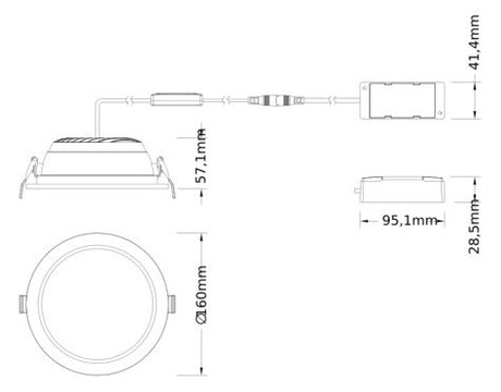 LEDVANCE LED-Einbaustrahler 12-18W EVG DL CMFT D150 P 18W MS 940 OP WT 1LED ws