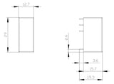 SIEMENS Schaltrelais 230V/AC 2W IP00 LZX:RT424730 12,7x12,7x19,5mm Schraub
