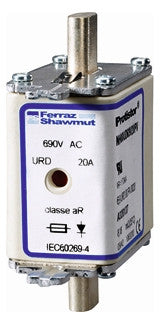 MERSEN NH-Sicherungseinsatz 25A NH00 aR NH00UD69V25PV 690VAC Kombik