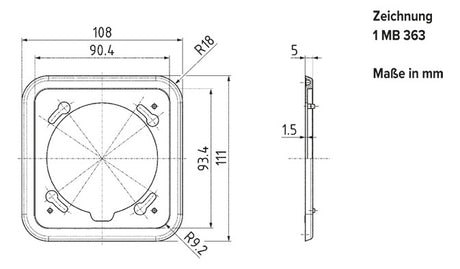 MENNEKES Rahmen 1f aws glz Kst Cepex 41423