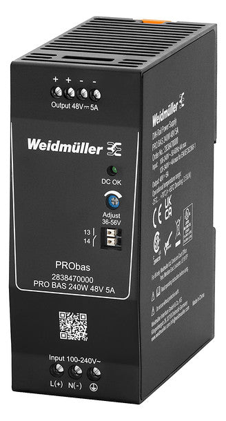 WEIDMÜLLER Gleichstromversorgung 36-56V PRO BAS 240W 48V 5A 240W 85-264VUC 5A
