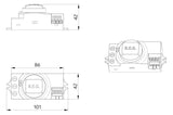 BEG Bewegungsmelder 0-360° UP ws BWM HF-MD1 weiß IP20