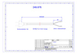 BACHMANN Netzanschlussleitung 5m 10A or 249.876 2x1,5qmm IP20 Profilstecker PUR