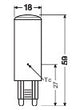 OSRAM LED-Röhrenlampe G9 4W 2700K ws E LED Star PIN 40 320° 4W 827 G9 3ste 470l