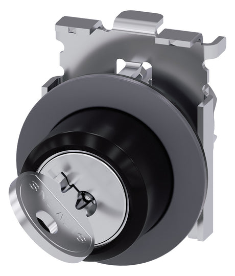SIEMENS Schlüsselschalter 2stuf rechteck 3SU1060-4LF21-0AA0  30mm 38x42,5mm