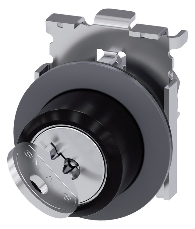 SIEMENS Schlüsselschalter 2stuf rechteck 3SU1060-4LF21-0AA0  30mm 38x42,5mm