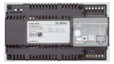 SIEDLE Steuergerät Video 29V DC Bus IP20 BVNG 650-0 Türöffn 31Tln ProgrSperre