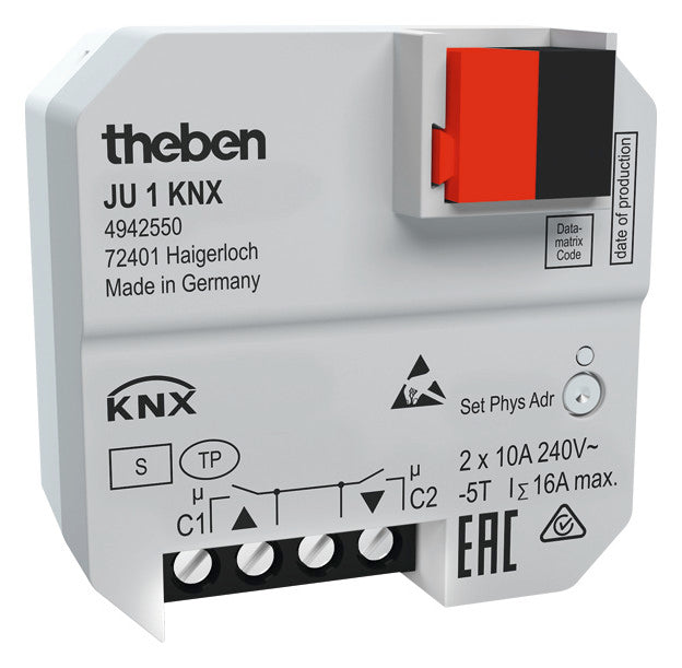 THEBEN Jalousieaktor KNX UP 1f 2Eing 16A JU 1 KNX Schalten