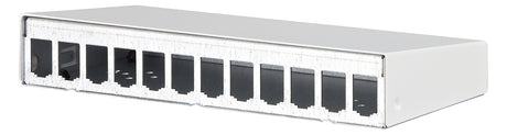 METZ CONNECT Modulträger Wandmont Schirm 130861-1202-E 12Ports RAL9010