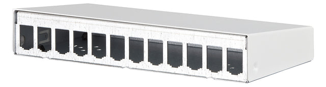 METZ CONNECT Modulträger Wandmont Schirm 130861-1202-E 12Ports RAL9010