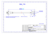 BACHMANN Netzanschlussleitung 2m 3x1qmm 304.174 16A sw IP20 Aderendh 0-70°C PVC