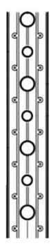 WALRAVEN Montageband kunststoffummantelt 19x3,0 10m gleichm. Lochbild (4,5 + 6,5)